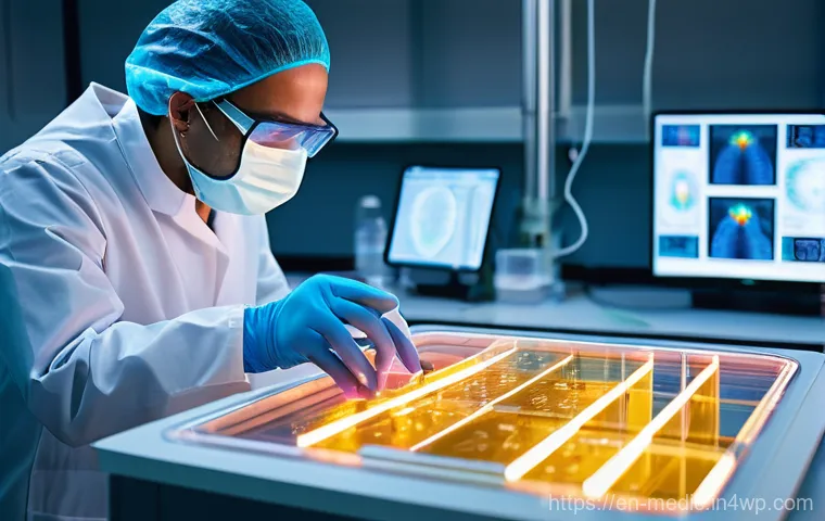 바이오프린팅의 응용 가능성에 대한 전문가 인터뷰 - **Prompt: Bio-Inks: The Living Ingredients of Creation**
    "A macro-level, highly detailed image f...