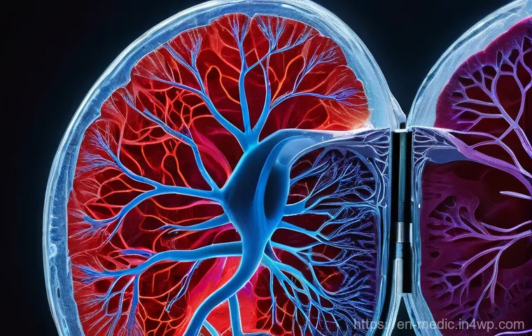 바이오프린팅의 기술적 장벽 극복 방안 - **Prompt 1: "The Micro-World of Bioinks"**
    A highly detailed, ultra-macroscopic shot capturing a...